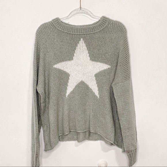 New Wooden Ships slouchy star wool blend sweater